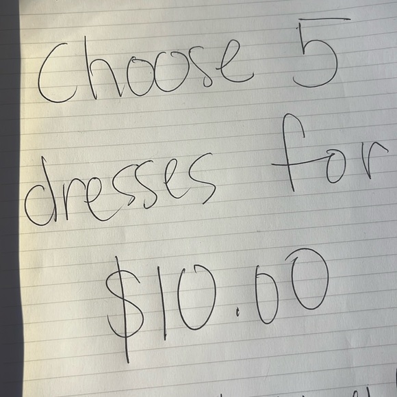 5 dresses for $10 - Picture 1 of 2